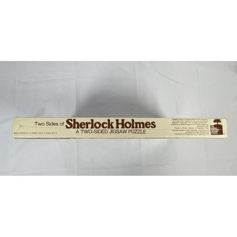 Vintage - Giant 1975 Two-Sided Sherlock Holmes Jigsaw Puzzle No. 221B NEW SEALED